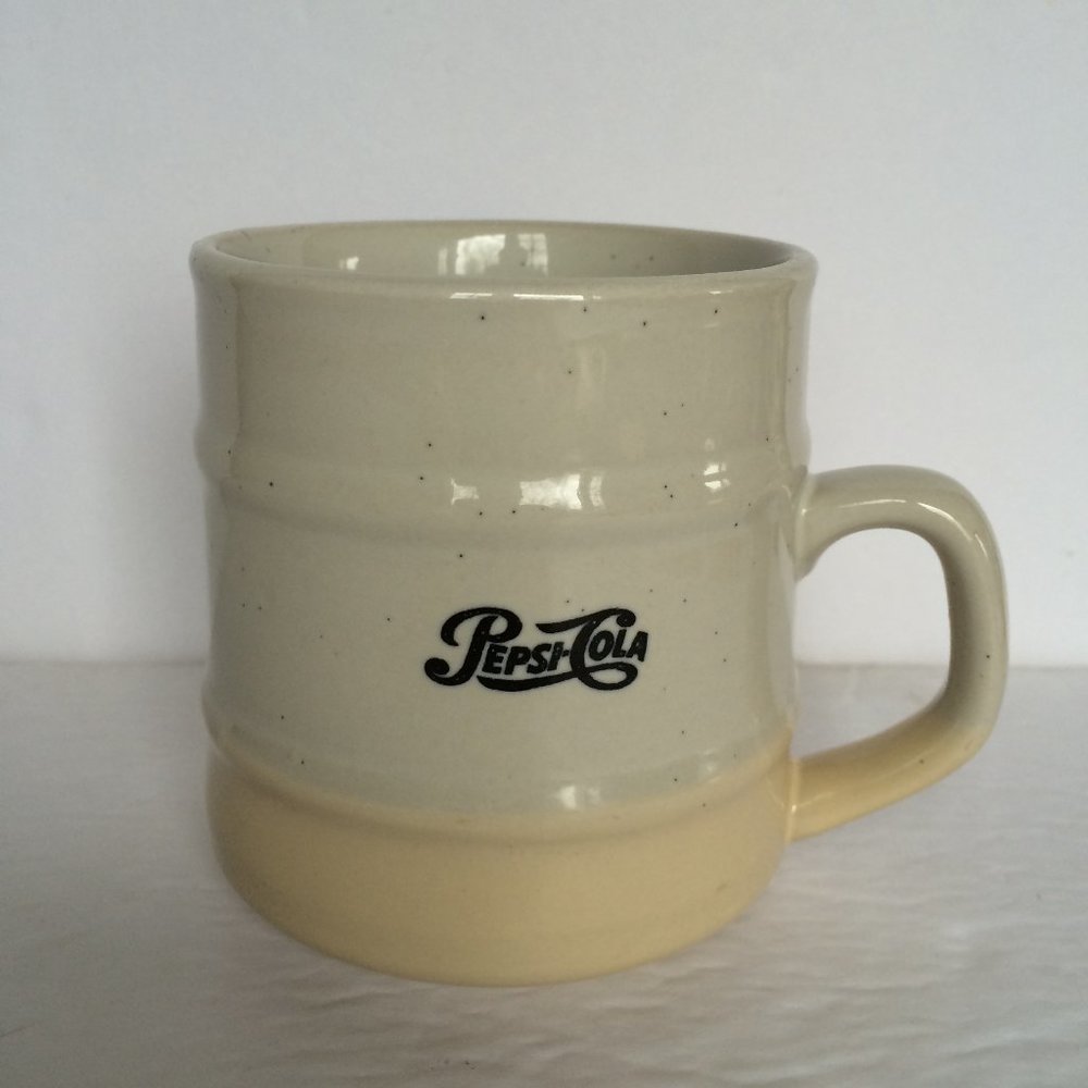 Vintage Pepsi-Cola Festival Stoneware Gres Coffee Mug Cup Two Tone Korea